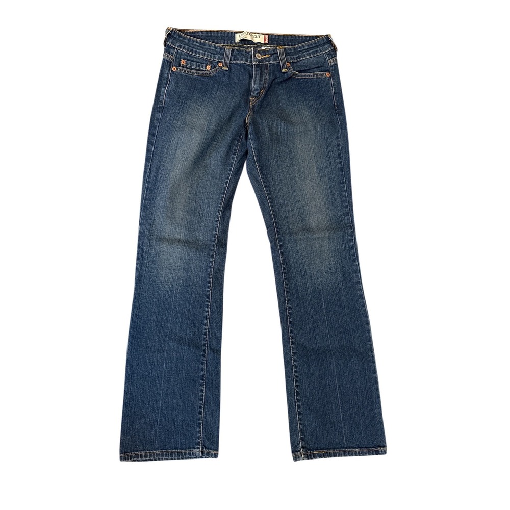 Levi's 545 Low Boot Cut Jeans Women 6M Blue Stretch Denim‎ Medium Wash